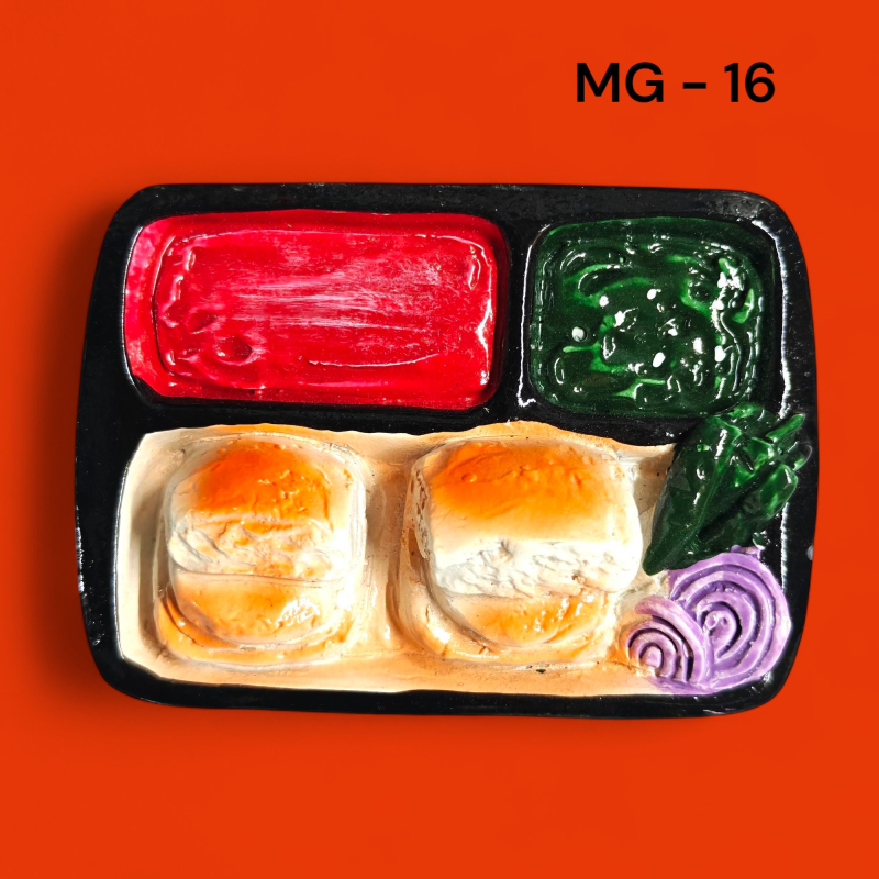 Decorative 3D Polyresin Refrigerator Magnet – Vivid Travel Souvenir, Spiritual Idol & Food Miniature Magnet