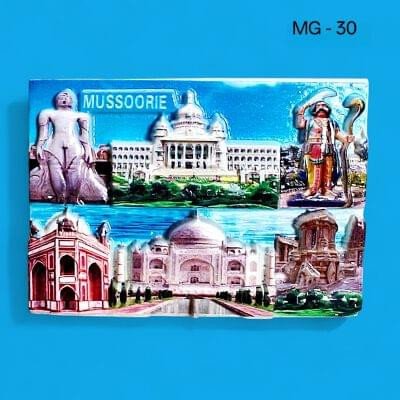 Decorative 3D Polyresin Refrigerator Magnet – Vivid Travel Souvenir, Spiritual Idol & Food Miniature Magnet