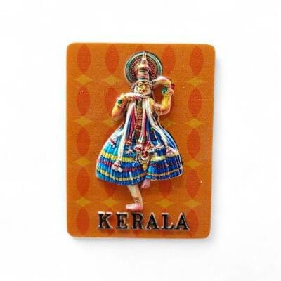Decorative 3D Polyresin Refrigerator Magnet – Vivid Travel Souvenir, Spiritual Idol & Food Miniature Magnet