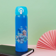 Stainless Steel Water Bottle for Kids School Party Gift Picnic Travel with Modern Print Best Birthday Gift - 420ml (R2BS200)