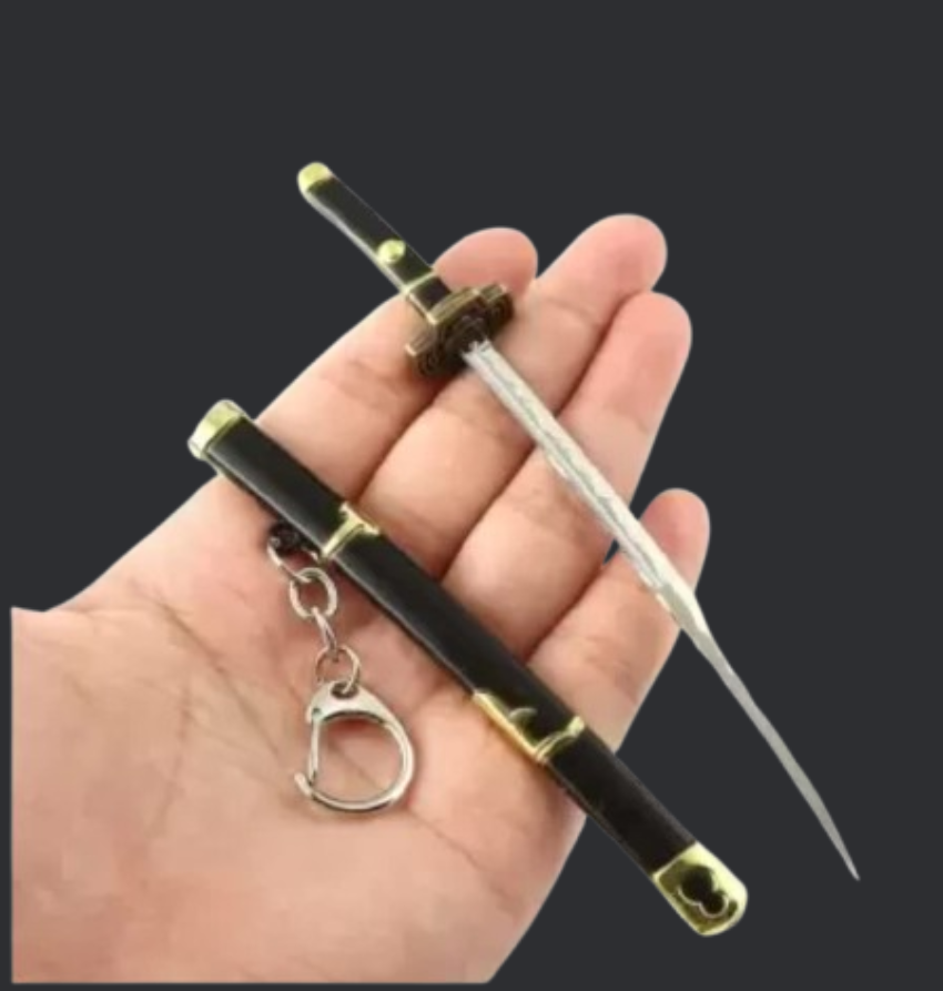Demon Slayer Katana Sword Metal Keychain | Mini Anime Katana Key Chain 15CM