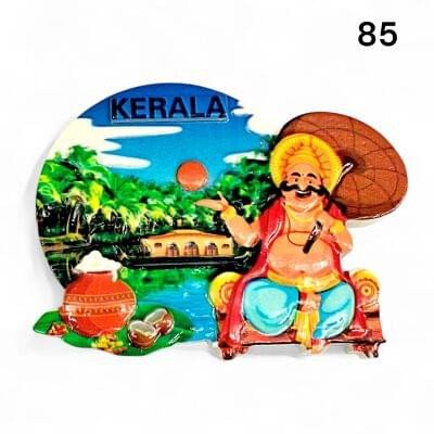 Decorative 3D Polyresin Refrigerator Magnet – Vivid Travel Souvenir, Spiritual Idol & Food Miniature Magnet