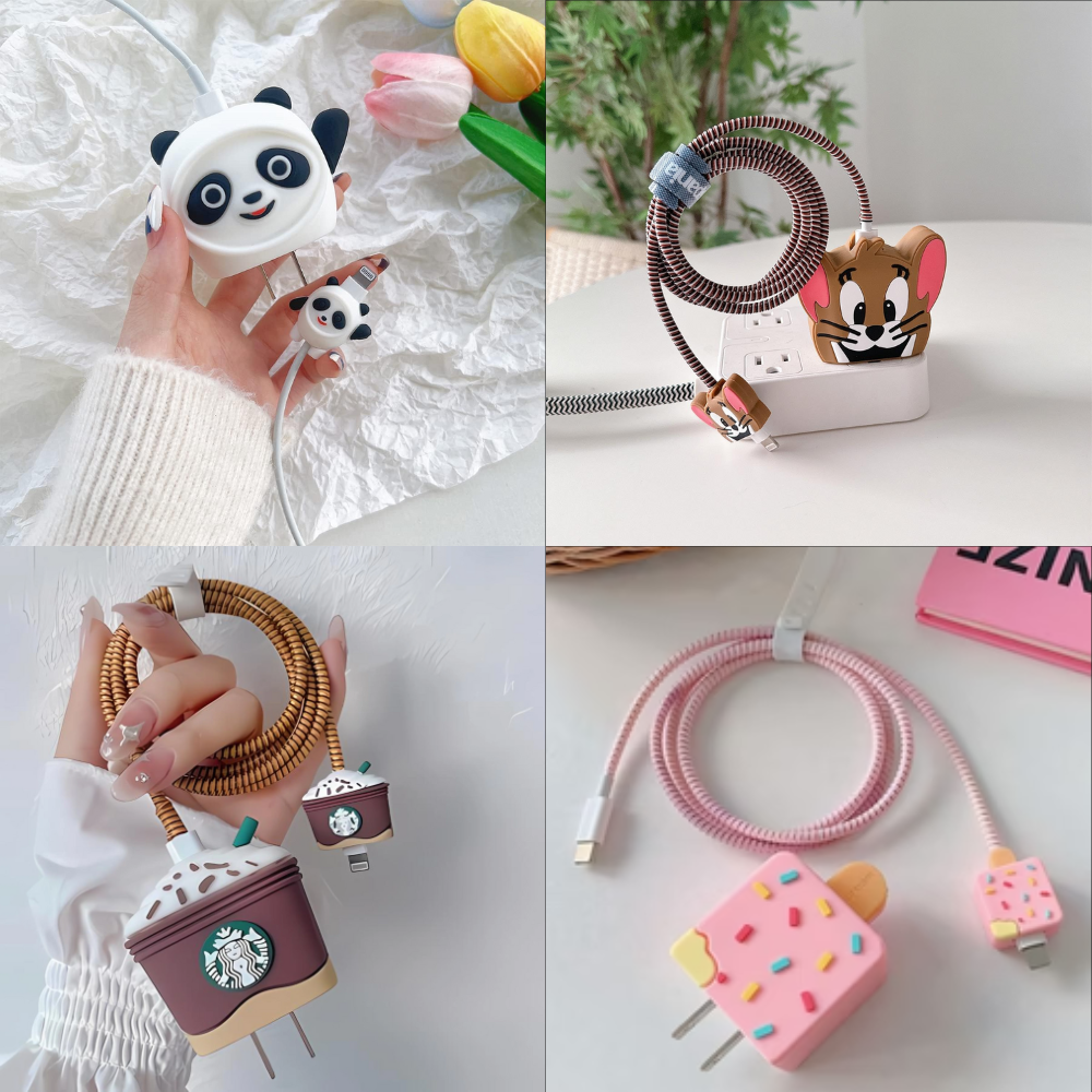 25W Charger Protector for Samsung, Protective Silicone Case Cover 25W Power Adapter Charger with Wire Saver - Pack of 1