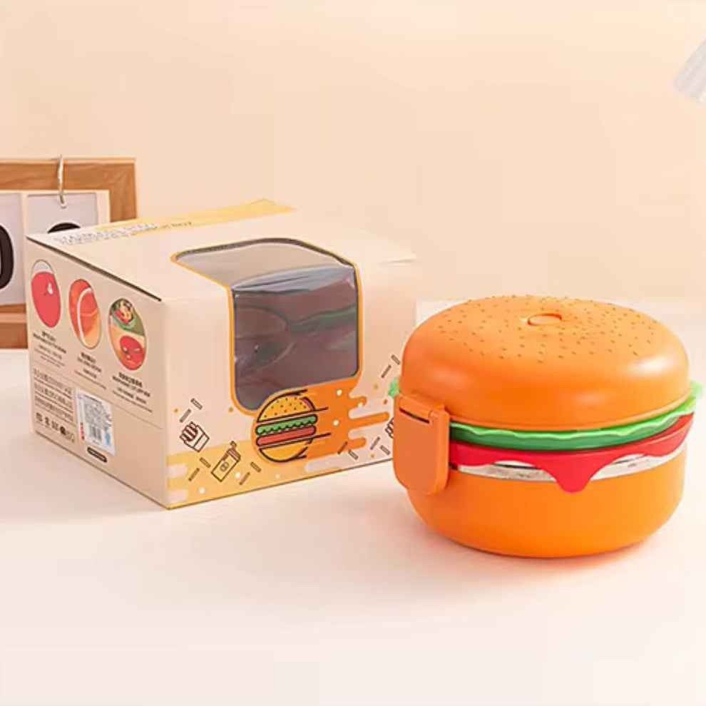 Burger Shaped Stainless Steel Lunch Box