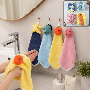 Vibrant Soft Fruit Print Hand Towel