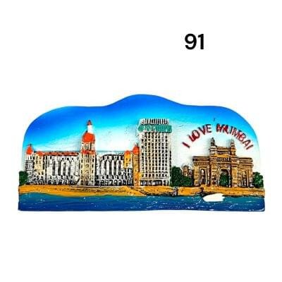 Decorative 3D Polyresin Refrigerator Magnet – Vivid Travel Souvenir, Spiritual Idol & Food Miniature Magnet