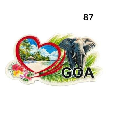 Decorative 3D Polyresin Refrigerator Magnet – Vivid Travel Souvenir, Spiritual Idol & Food Miniature Magnet