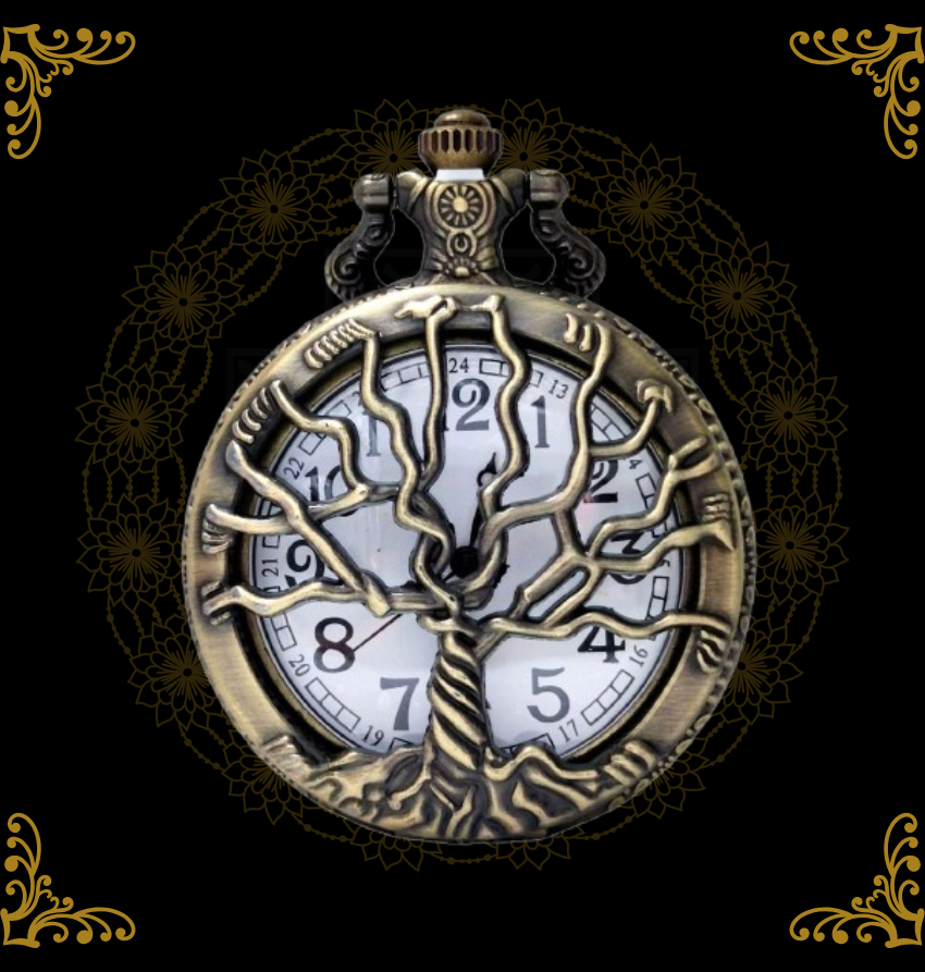 Vintage Brass Quartz Pocket Watch Keychain Pendant - Antique Finish Gift for Boys & Girls