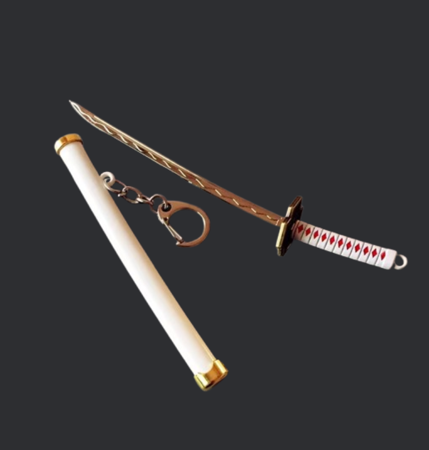 Demon Slayer Katana Sword Metal Keychain | Mini Anime Katana Key Chain 15CM