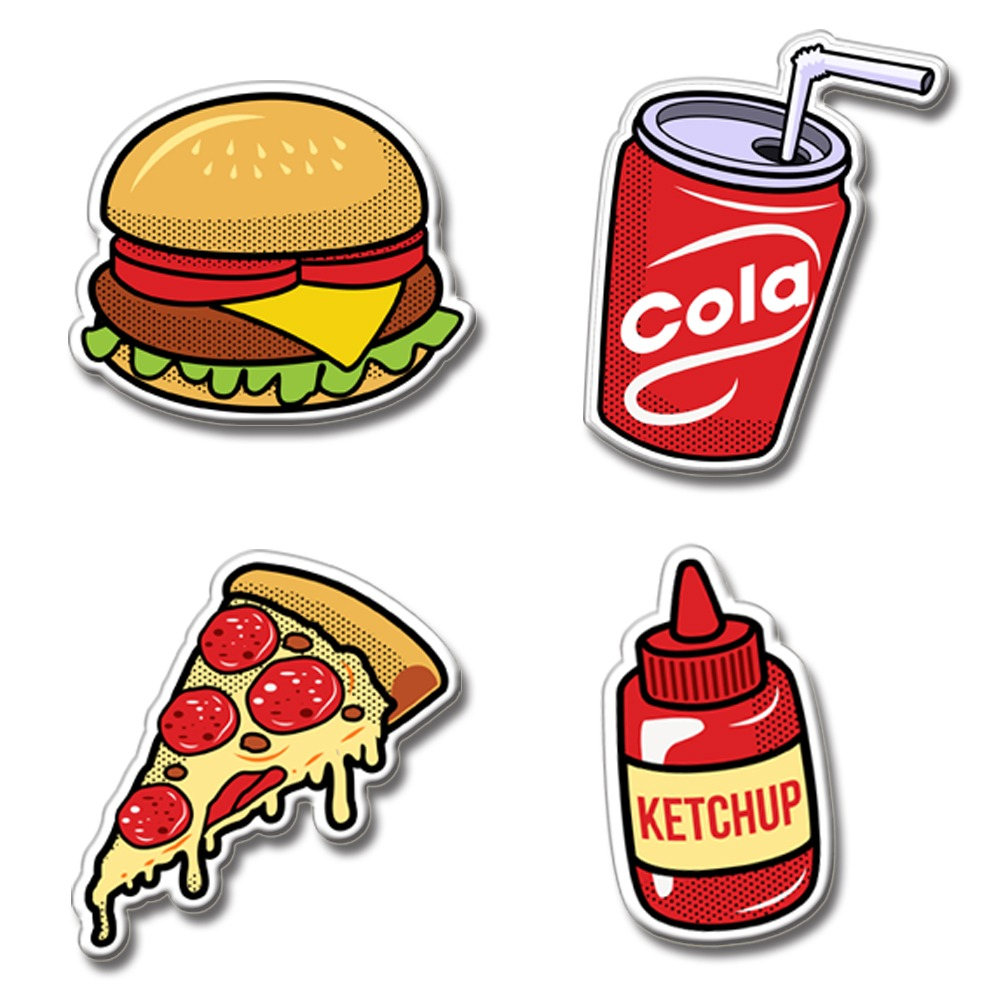 Glossy MDF Wooden Cutout Refrigerator Magnet – Pop Culture, Food & Travel Magnetic Decor Art