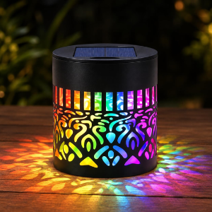 Solar Mandala Outdoor Wall Projector Light | 7 Color Changing Garden Decor