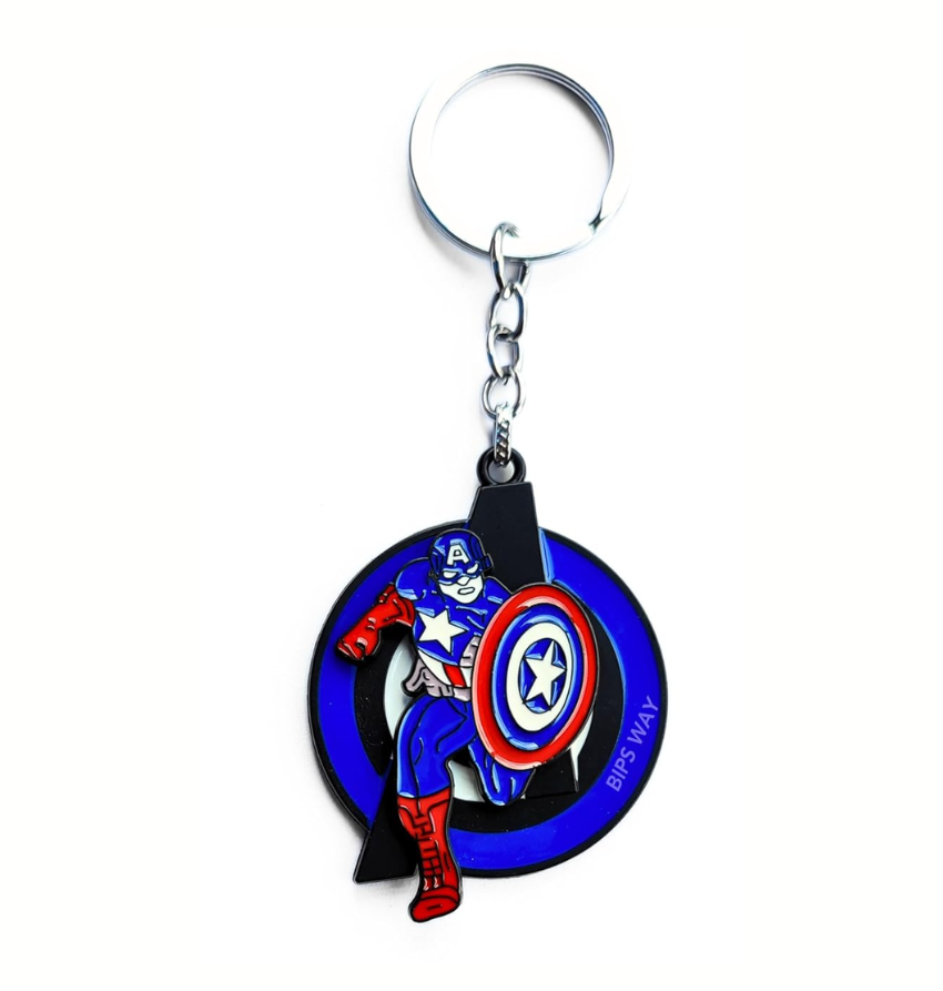 Premium Metal Spinning Keychain Ring - Rotating & Revolving Key Holder