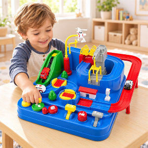 Interactive Car Adventure Track Playset - Fun Race Game Toy for Kids