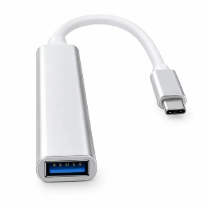 USB-C to 4-Port USB 3.0 Hub Adapter - High-Speed Type-C Splitter for Laptop & PC