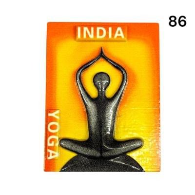 Decorative 3D Polyresin Refrigerator Magnet – Vivid Travel Souvenir, Spiritual Idol & Food Miniature Magnet