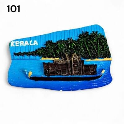 Decorative 3D Polyresin Refrigerator Magnet – Vivid Travel Souvenir, Spiritual Idol & Food Miniature Magnet