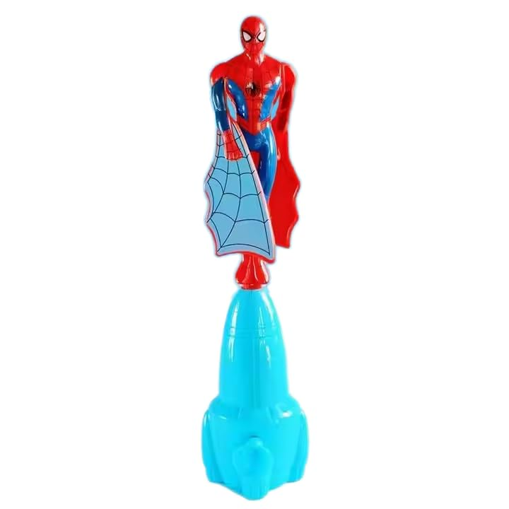 Spider-Man Flying Action Figure Toy, Pull-String Launch Mechanism, Indoor Outdoor Play, Ages 3+