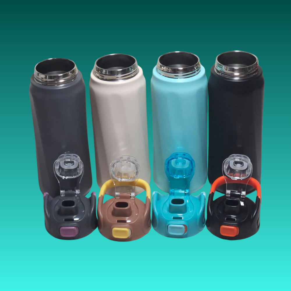 Stainless Steel Insulated Hot & Cold Water Bottle – 700 ml Black | Vacuum Flask for Gym, Travel, Office & School | Leakproof Stylish Bottle