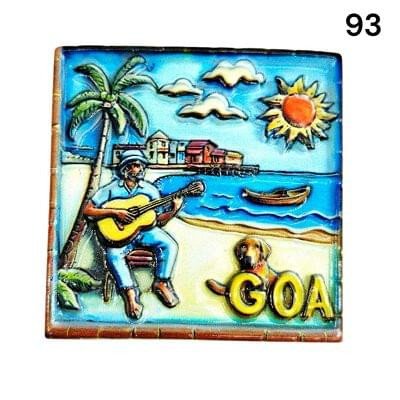 Decorative 3D Polyresin Refrigerator Magnet – Vivid Travel Souvenir, Spiritual Idol & Food Miniature Magnet