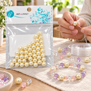 R2BS1907-Pear Beads Set (Pearl White) Small