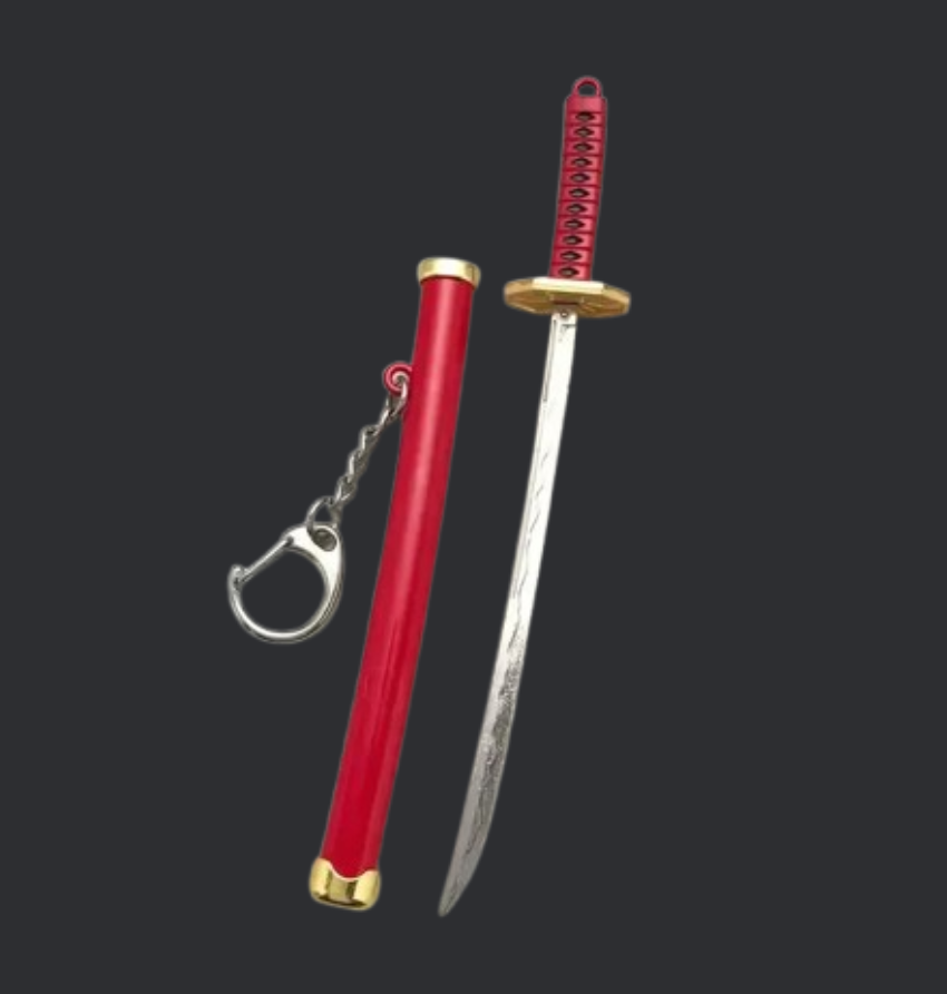 Demon Slayer Katana Sword Metal Keychain | Mini Anime Katana Key Chain 15CM