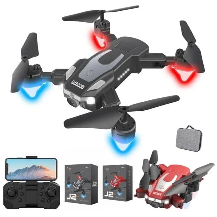 J2 Drone – Ultimate Stability with Obstacle Avoidance | No More Worries About Collisions, Remote Control Drone Toy for Kids – Dual HD Cameras, Extra 1800mAh Battery Included (Model No. J2