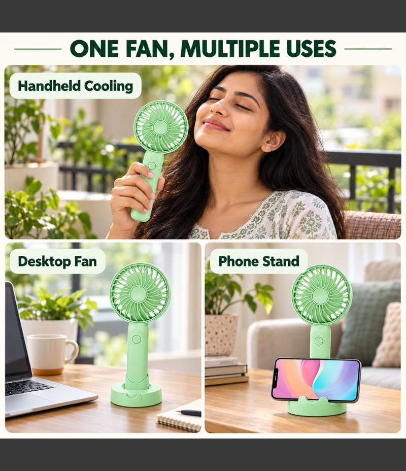 Handheld High-Speed Jet Fan – Portable Turbo Blower & Personal Cooling Fan