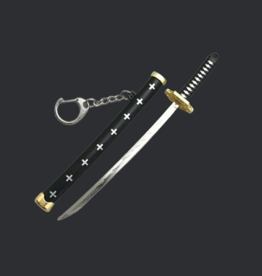 Demon Slayer Katana Sword Metal Keychain | Mini Anime Katana Key Chain 15CM
