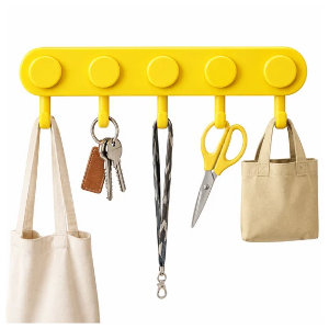 Magnetic Multi-Hook Plastic Hanger for Refrigerator, Locker & Home Organization
