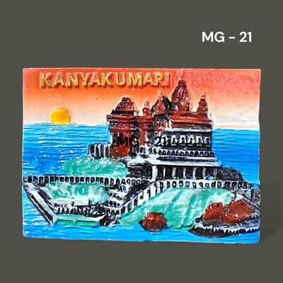 Decorative 3D Polyresin Refrigerator Magnet – Vivid Travel Souvenir, Spiritual Idol & Food Miniature Magnet